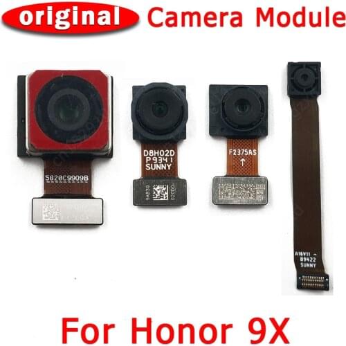 Original Front Rear View Back Camera For Huawei Honor 9X Main Frontal Facing Camera Module Flex Cable Replacement Spare Parts