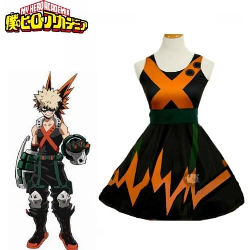 Anime My Hero Boku no Hero Academia Katsuki Bakugo Dress Cosplay Costume Custom Made
