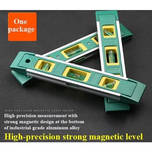 CUPBTNA Mini Pocket Spirit Level High Quality Portable Level Ruler 3 Bubble Hot Sale With Magnetic ABS Shell Measuring Tools