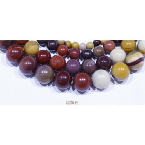 Natural Beads Egg yolk stone Agates Stone Round Beads Women Men Polished Diy Accessories Jewelry Fashion Gift f5s4