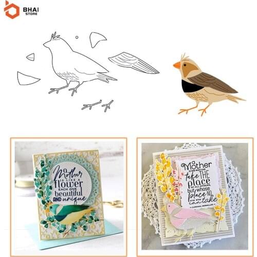 New Design Little Bird Metal Cutting Dies Cut Decoration Scrapbook Paper Card Embossing Christmas Decor Craft Dies 2021