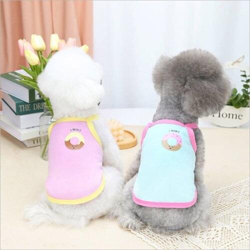 Clothes Spring and Summer Pet Vests Comfortable Dog Clothes Dog Vests T-shirts Cat Vests For Small Medium Dog