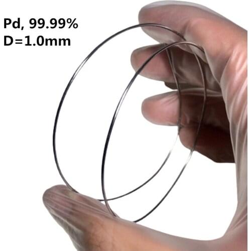 Palladium metal Wire 99.99% Element Pd Pure Diameter 1mm