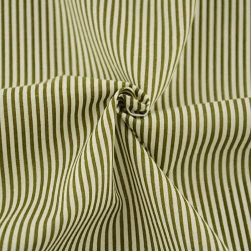 Printed Light Green and White Stripes Design Decoration Tecido Scrapbooking Patchwork 100% Cotton Fabric Sewing CM Home Textile