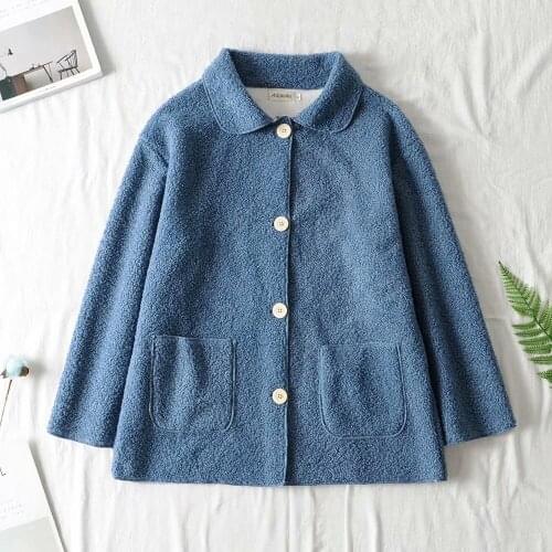 Plus size warm fleece women jackets 2020 new winter casual ladies solid blue pink black coats female tops