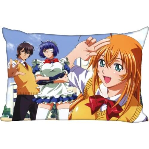 Custom Pillowcase Cover Ikkitousen Rectangle Zipper Pillow Cover Satin Fabric Pillowcase 40x60cm45X75cm50X75cm(Two sides)10-10
