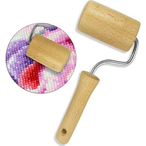 Practical Wood Rolling Diamond Painting Tools Wooden Roller Axis DIY Rhinestone Embroidery Full Drill Sticky Rolling Shaft