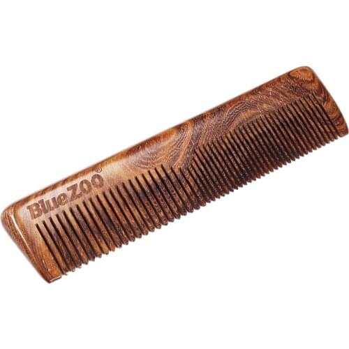 Portable Sandalwood Comb Anti-Static Hair Comb Beard Mustache Comb for Men Women
