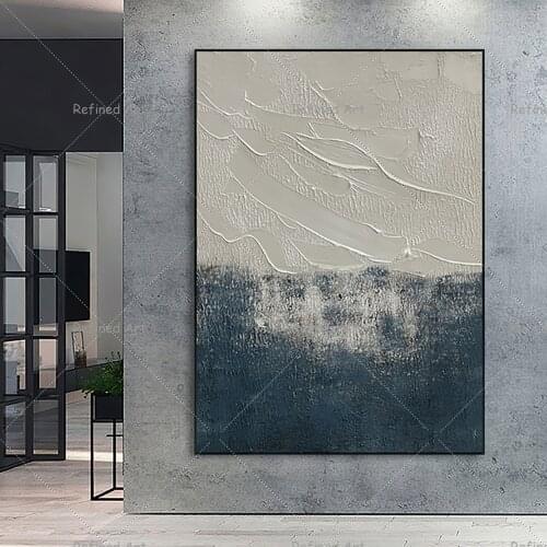 Hand-painted Oil Painting Nordic Style Abstract Art Decoration Room Living Wall For Home Canvas Aesthetic Interior Paintings
