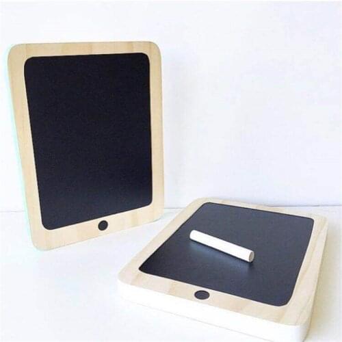 Nordic Cute Baby Room Wooden Toys Phone Rewritable Chalkboard Message Board Nursery Kids Childrens Room Decoration Toys Gifts