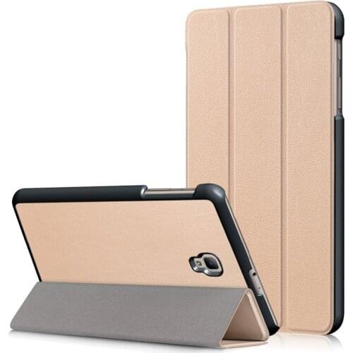 Slim Flip Stand Leather Magnet Smart Cover Case For Samsung Galaxy Tab A 8.0 2017 T380 T385 SM-T380 SM-T385 Coque Funda+Film+Pen