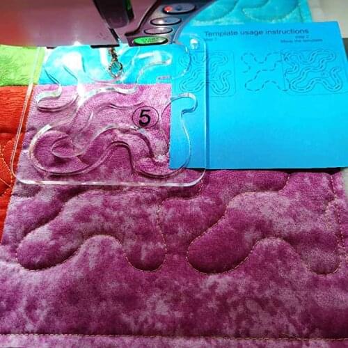 Free Motion Quilting Template Series 5 with Quilting Frame for Domestic Sewing Machine (TK(Q5-07))
