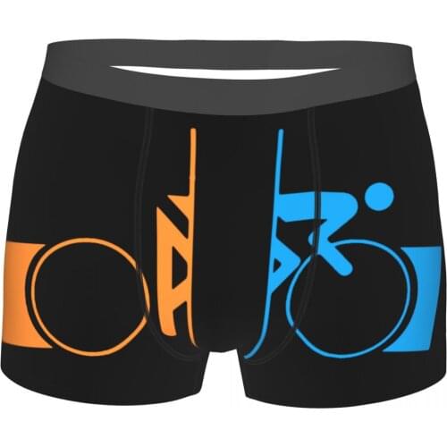 Portal Game Chell Atlas P-Body Bike Stripes Underpants Breathbale Panties Man Underwear Print Shorts Boxer Briefs
