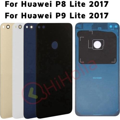 Back Glass Panel for Huawei P8 Lite 2017 Battery Cover GR3 2017 Rear Door Housing Case for Huawei P9 Lite 2017 Battery Cover