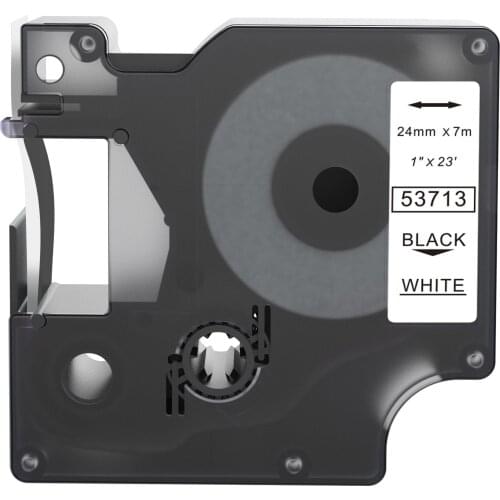 10 Pecs 24mm 53711 53713 53718 Compatible Label Tapes For Dymo Label Printers