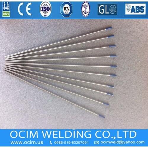 10PCS Tig Parts Blue Tip 2% Lanthanated Tungsten Electrode WL20 2.0*175mm 5/64*6.88 Inches