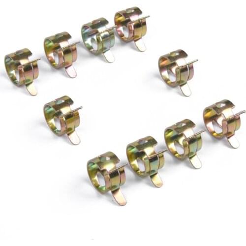 100x Air Pipe Clamps For Fuel Hose, Spring Clip For , 6-15mm