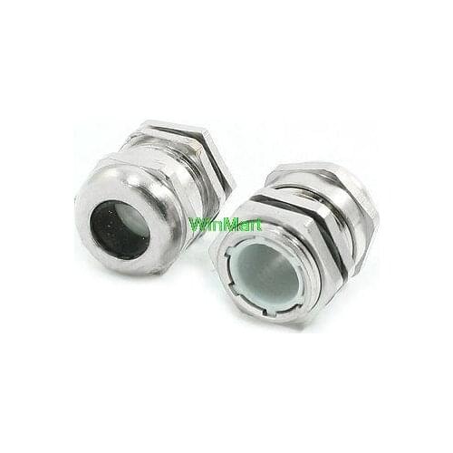 2pcs 1/2"PT Threaded PG13.5 8-13mm Water Proof Cable Gland Connector