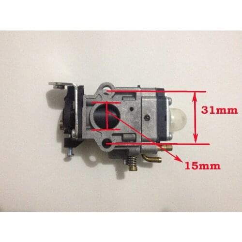 5PCS X 40-5 15mm Carb Brush Cutter Carburetor 36cc 43cc 52cc 2 Stroke Grass Cutter Trimmer Sprayer Engine Mitsubishi TL43 TL52