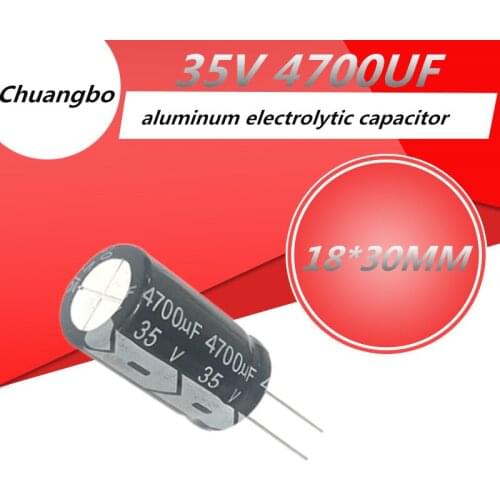 5pcs Higt quality 35V 4700UF 18*30MM Aluminum electrolytic capacitor 18*30 4700UF 35V