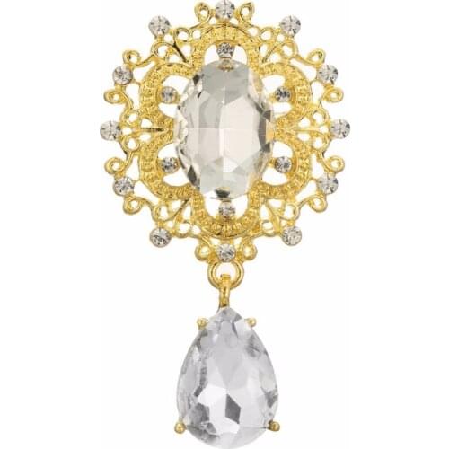 Free shipping 10PCS rhinestone crystal button brooch embellishment flat back BTN-5723