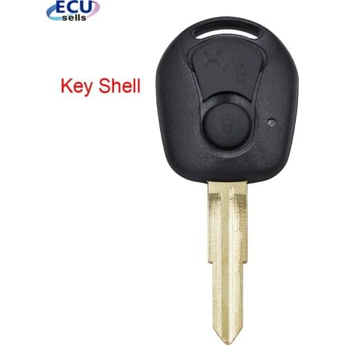 2 Buttons Remote Car key Case For SsangYong Actyon Kyron Rexton Key Shell Case Blank