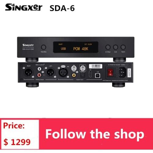 Singxer SDA-6 DAC DSD512 AK4499 XMOS XU208 I2S USB NOS PLL Native Direct Solution Digital Analog Interface Decoder