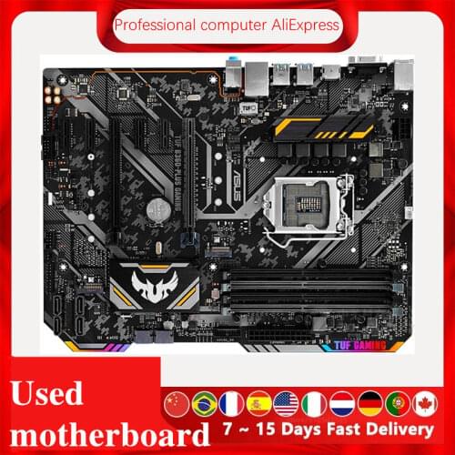 For Asus TUF B360-PLUS GAMING Original Used Desktop Intel B360 B360M DDR4 Motherboard LGA 1151 i7/i5/i3 USB3.0 SATA3