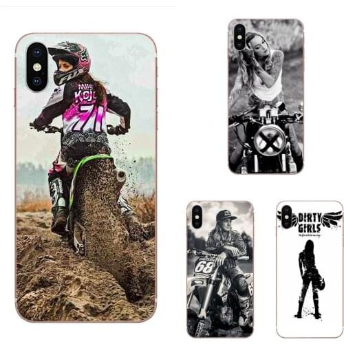 For Sony Xperia Z Z1 Z2 Z3 Z3+ Z4 Compact Z5 Plus M2 M4 XA XA1 XZ Premium Pattern Soft Phone Case Motocross Girl Riders