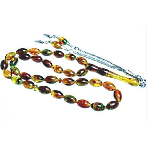BEST ROSARY – Polish Scented Sultans of The East Powder Amber Made in Turkey Unisex 33pcs. Zikr Muslim Stress