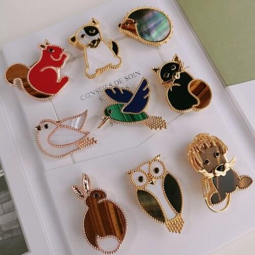 LUKASTIEL Bird Brooches For Clothes