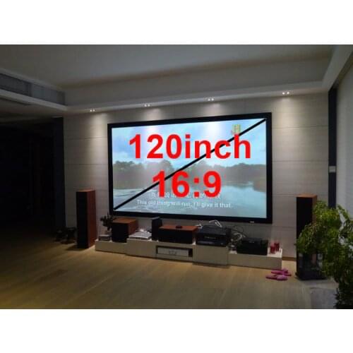120 inch 16:9 HD Fixed Frame Projection projector Screens for the high level home theater projection equipment