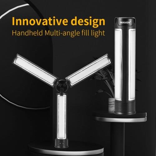 Mamen KM-03pro Photography Fill Light Retractable Foldable Portable LED Light For DSLR Camera Remote Control Vlog Fill Light