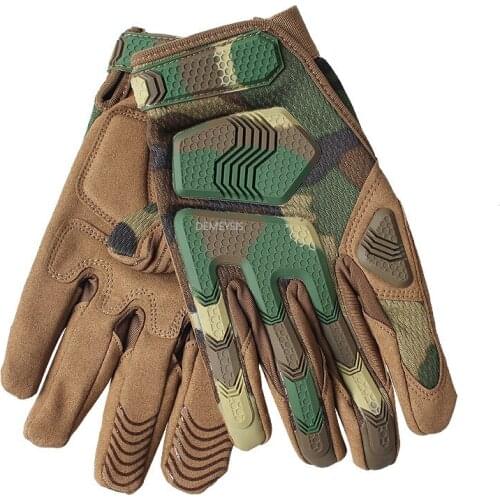 Tactical Gloves Full Finger Army Military Shooting Protective Gloves Outdoor Airsoft CS Hunting Hiking Sports Anti-slip Gloves