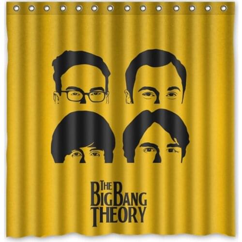 The Big Bang Theory waterproof&mildew proof thicken Polyester Fabric shower curtain/bathroom&bath curtains, 180*180cm