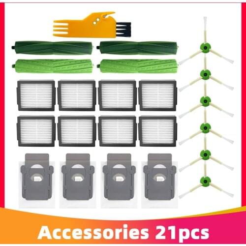 Roller Brush Hepa Filter Side Brush Dust Bags for iRobot Roomba E5 Robots Vacuum Cleaner Replacement Parts aspirador