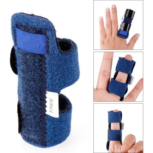1pcs Pain Relief Finger Support With Adjustable Tape Bandage Pain Relief Aluminium Finger Fracture Protection Brace Corrector