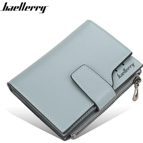 2021 Wallet Women Carteira Feminina PU Leather Wallet Short Porte Money Women Three Fold Zipper Slim Porte Feuille Femme Cartera