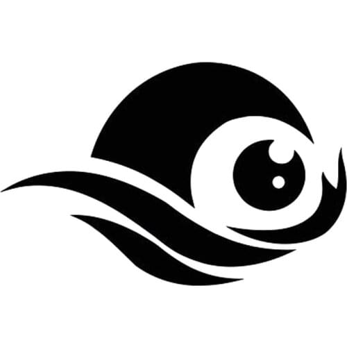 26.9*17.7CM Silhouette Fashion Tribal Eye Car Sticker Vinyl Decals Covering The Body Black/Silver C7-1412