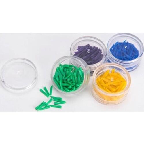 4 Boxes Disposable Dental Materials Plastic Wedges Dental Wedges Dentist Tool Teeth Care Filling Tools 4 Colors/Size