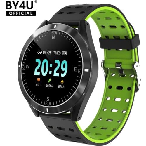 BY4U S1 GPS Smart Watch Men Bracelet Heart Rate Monitor Sleep Monitoring Bluetooth Smartwatch Connect Android Sport Clock