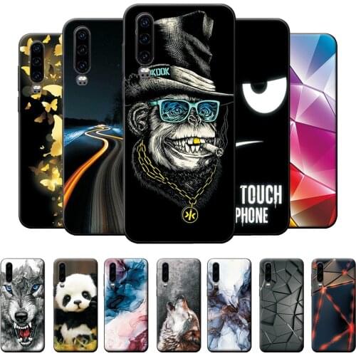 Case For Huawei P30 Case For Huawei P30 P 30 Shockproof Phone Case For Huawei P30 Black Case Huawei P30 Silicone Bumper 6.1 inch