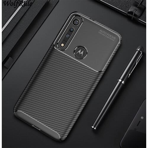 For Cover Motorola Moto One Macro Case Shockproof Bumper Carbon Fiber TPU Case For Motorola One Macro Cover Moto One Macro 6.2"