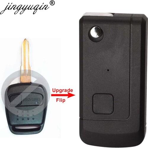 Jingyuqin 1 Button Remote Car Case Fob Cover for Nissan BlueBird LANNIA Elgrand X-TRAIL NAVARA MICRA Car Key Shell Blank