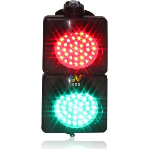 DC12V roadway safety 100mm traffic light with Plastic Cobweb Lens