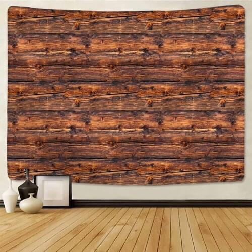 Board Tapestry Wall Hanging Wall Tapestries Art Wall Carpet Boho Hippie Tapestry Home Decoration Vintage Wooden Geometric Woven