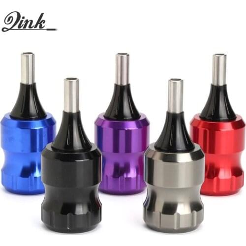 QINK Permanent Makeup Tools Adjustable Cartridge Grips 32mm Tattoo Supplies Alloy With Needles Drive Bar Back Stem