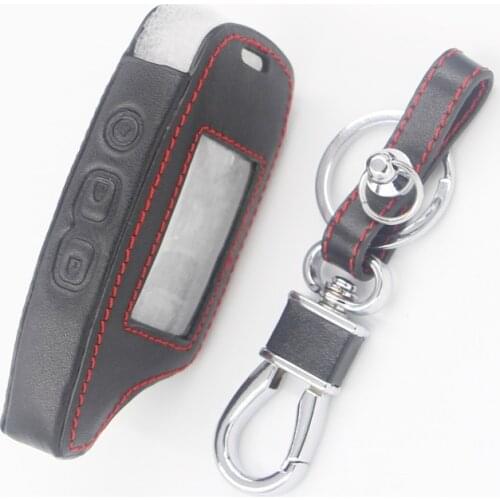 Leather Key Case For Pandora DXL3000 Two Way LCD Remote Starter Car Alarm