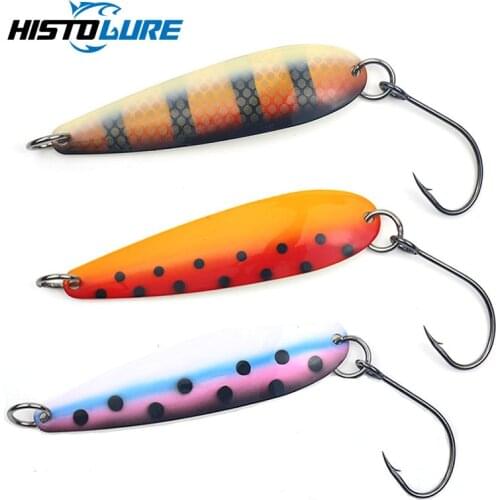 96mm 13g Metal Spoon Fishing Lure thin Spoon Lure Hard Bait Spinner Bait Isca Artificial Peche Fishing Tackle