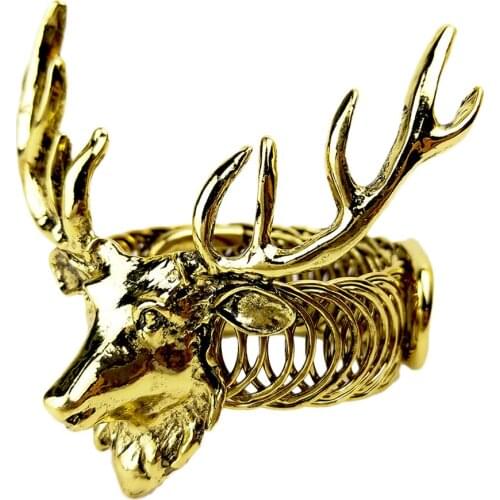 One Pair Metal Curtain Buckle Nordic Ins Curtain Ring Decorative Reindeer StyleHousehold Decoration Christmas Curtain Buckle